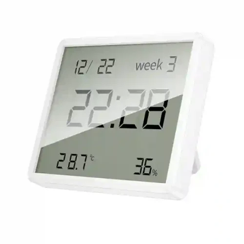 HX41 Ceas electronic de interior cu higrotermometru – Alb