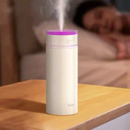 Увлажнитель воздуха HOCO HX32 2в1 500мл 1800mAh с цветной подсветкой бежевый