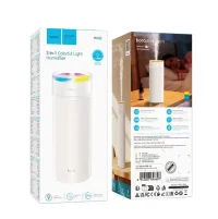 Увлажнитель воздуха HOCO HX32 2в1 500мл 1800mAh с цветной подсветкой бежевый 2