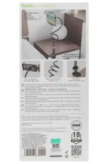 Держатель настольный Hoco HD10 Bamboo черный 3