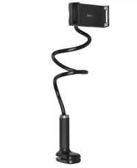 Suport de birou Hoco HD10 din bambus, negru