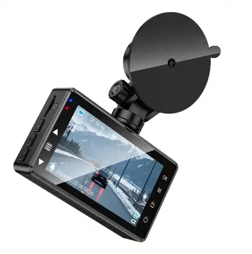 Hoco DV14 Recorder Auto cu Ecran 3” (720P), Gri Metalic