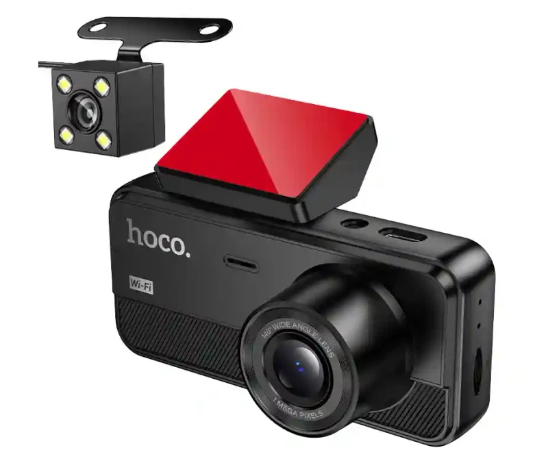 Hoco DV15 Recorder Auto cu Ecran 2” – Negru 4