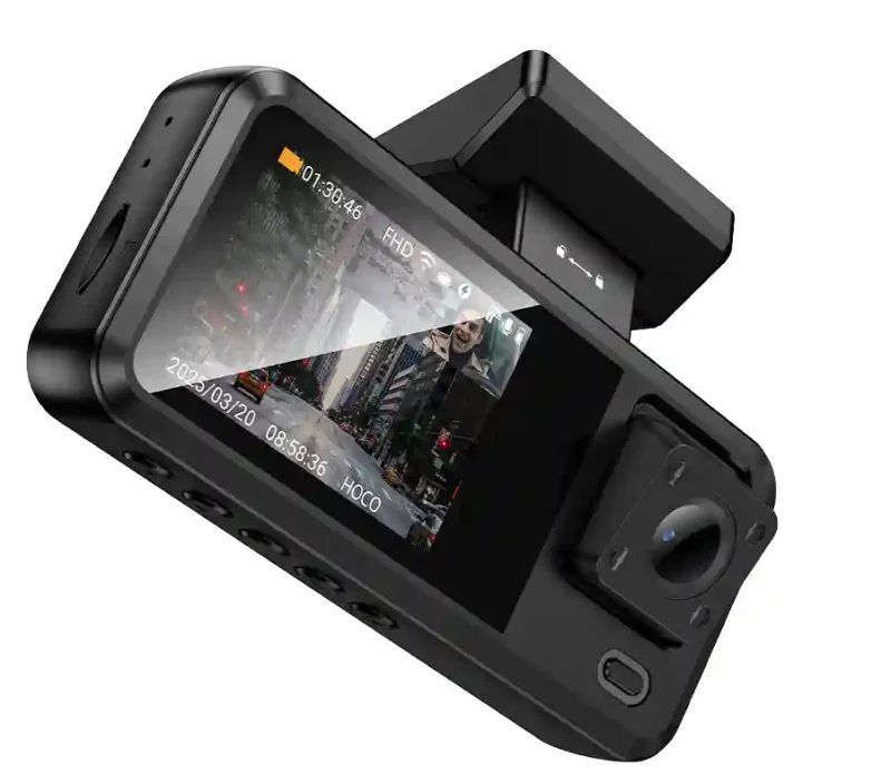 Hoco DV15 Recorder Auto cu Ecran 2” – Negru 3
