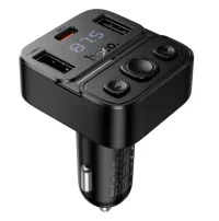 Hoco E87 Delta 35W(1A1C) car BT FM transmitter black