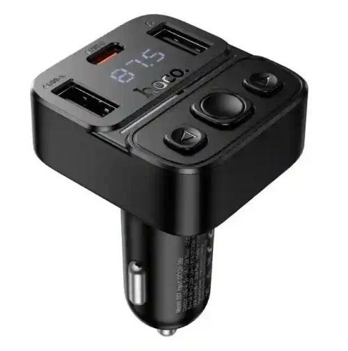 Hoco E87 Delta 35W(1A1C) car BT FM transmitter black