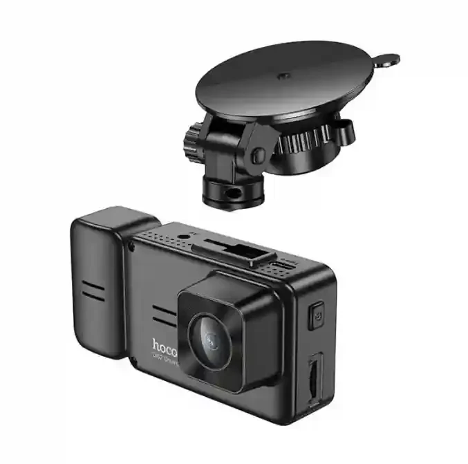 Hoco DI62 Warrior Înregistrator de condus cu afișare simultană pe trei ecrane (versiunea wifi) negru 3
