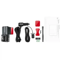 Înregistrator de condus Hoco DV12, afișaj 2K, GPS (cu cameră spate), gri argintiu 2