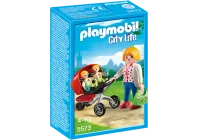 Конструктор Playmobil PM5573 Мама с коляской для близнецов 3