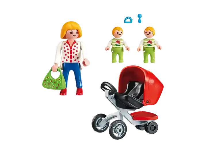 Конструктор Playmobil PM5573 Мама с коляской для близнецов 2