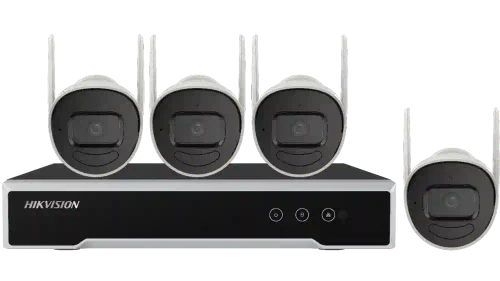 Kit NVR NK42W0H(D) + 4 Wi-Fi Cameras DS-2CV1021G1-IDW