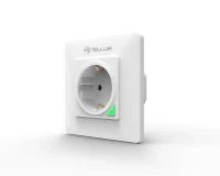 Priza WiFi perete, Schuko, 3000W, 16A, Tellur White TLL331321, compatibil Amazon Alexa, Google Assistance