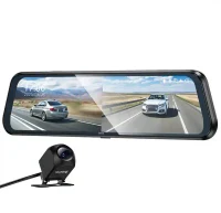 Recorder media de streaming Hoco DV16 de 9,66 inci (cu două canale și cameră spate), negru