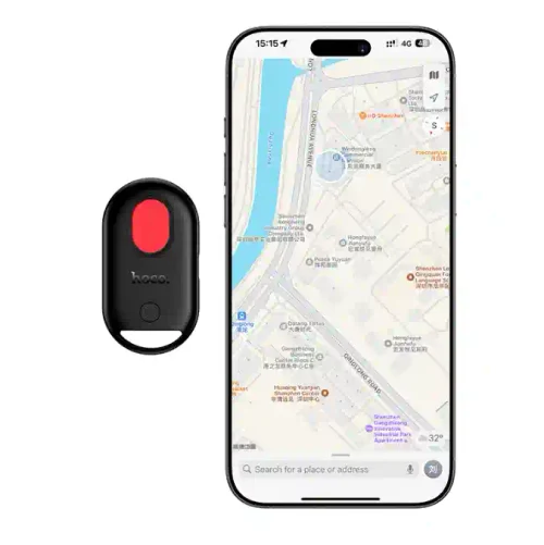 Устройство обнаружения утери Hoco E95 Quest с камерой, чёрное